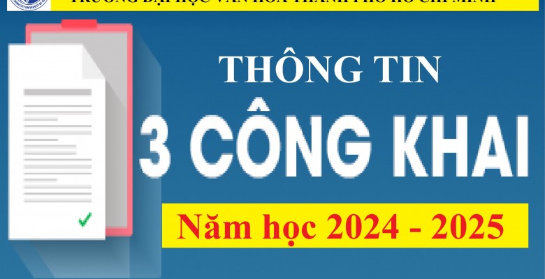 Ba công khai năm học 2024 - 2025